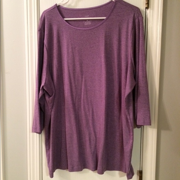 CJ Banks Tops - CJ Banks Purple Cotton Blend Top CJ Banks Tops - CJ Banks Purple Cotton Blend Top